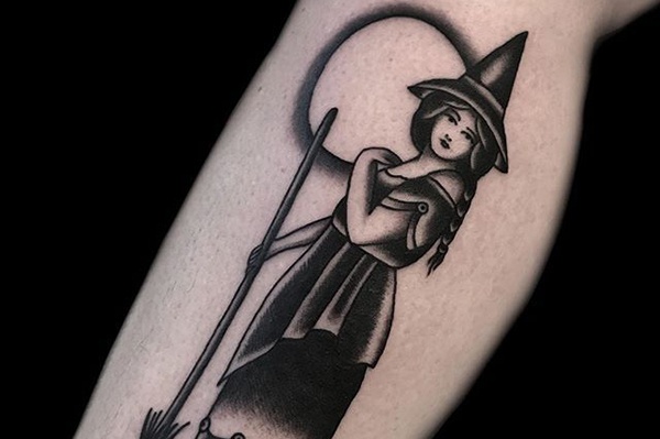 witch tattoo xinh