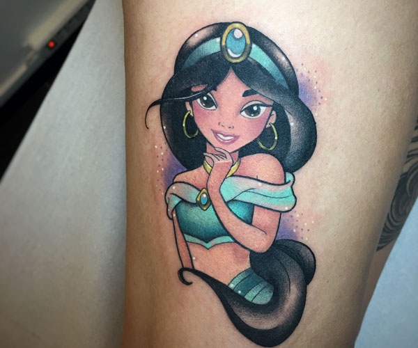 tattoo công chúa Jasmine đẹp