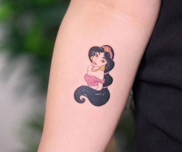 tattoo công chúa Jasmine 
