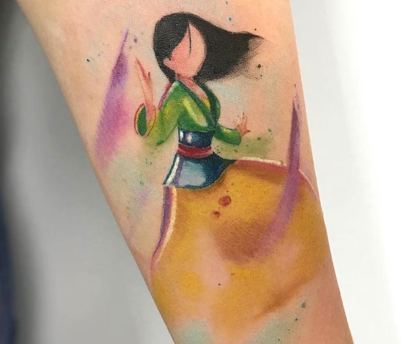 tattoo công chúa Mulan độc đáo