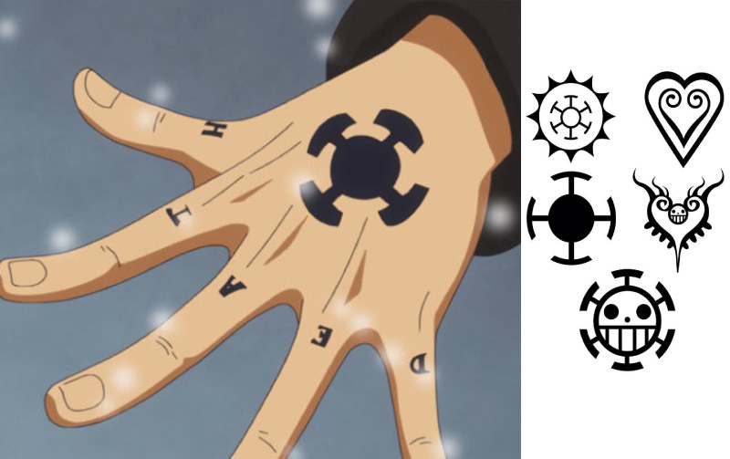 Hình xăm của các nhân vật anime trong One Piece