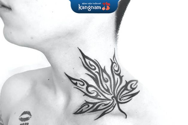 Tattoo chiếc lá phong cách người Nhật