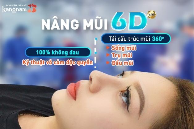 Công nghệ nâng mũi 6D không đau với nhiều ưu điểm