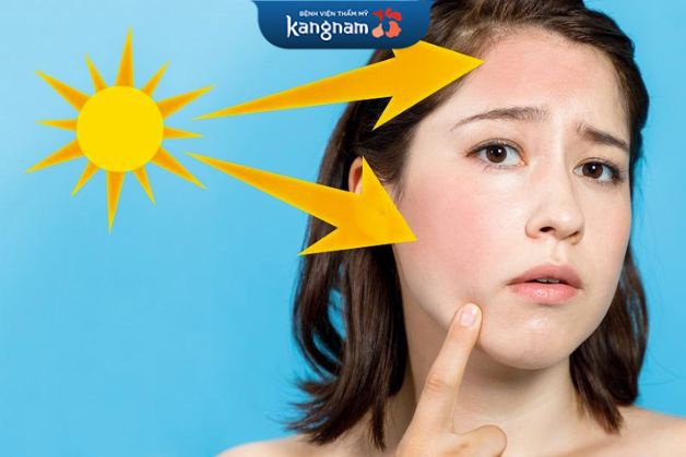 Tia UV khiến da không đều màu