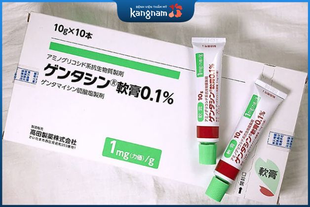 Trị thâm sẹo bằng Gentacin 10g, Nhật Bản