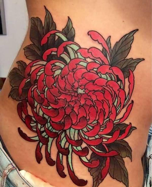 tattoo hoa cúc đẹp