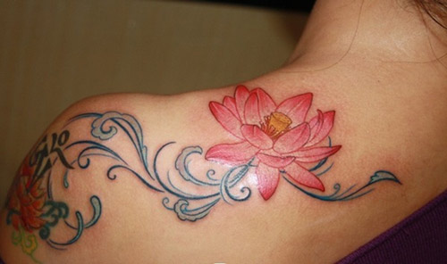 tattoo hoa sen dep