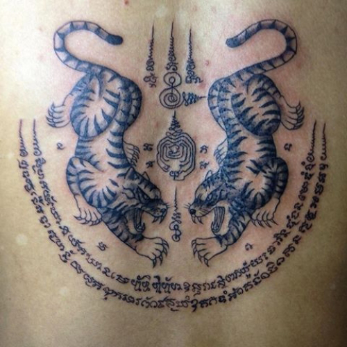 Khmer charm tattoo