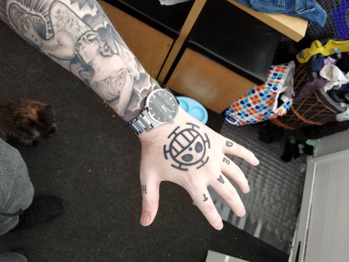 tattoo one piece hand