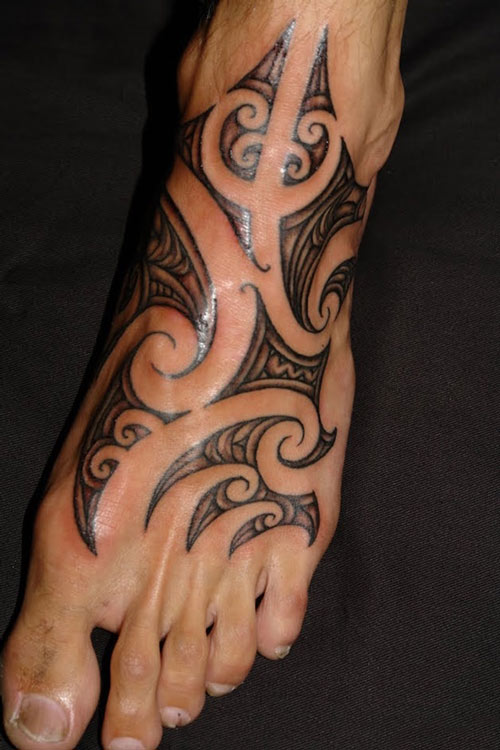 Hình xăm Maori ở bàn chân