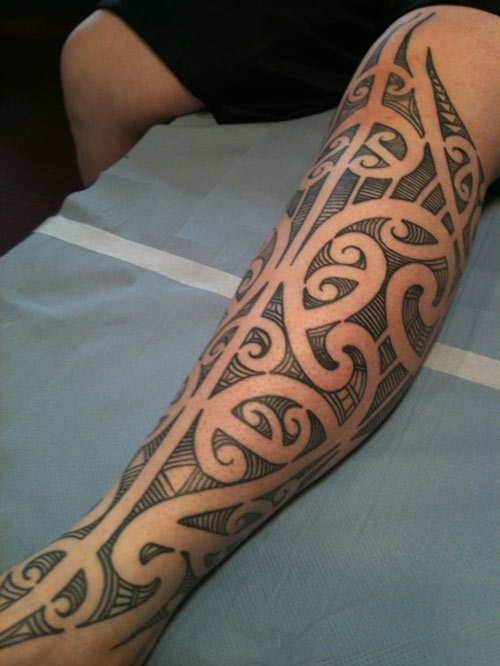 Hình xăm Maori ở chân