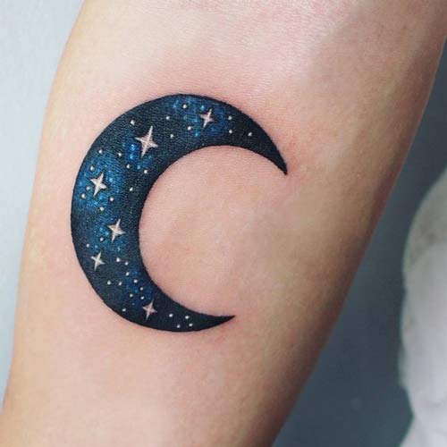 tattoo mặt trăng mini