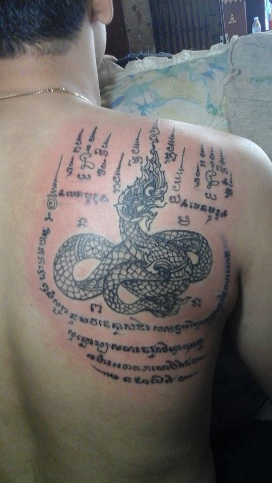 tattoo rồng khmer