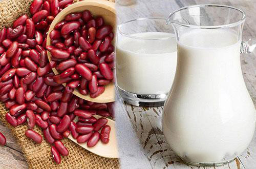 Cách tắm trắng bằng sữa không đường và bột đậu đỏ