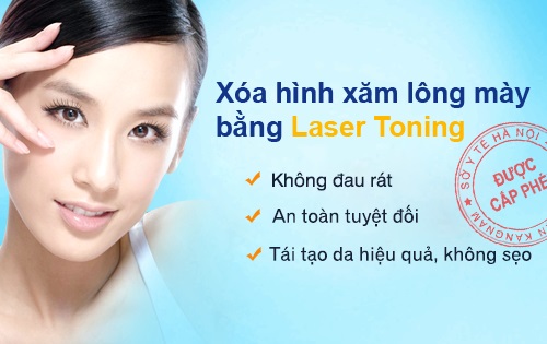 Laser  giải pháp xóa xăm lông mày chỉ sau 1 liệu trình trị liệu