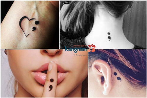 Ý nghĩa xăm hình “dấu chấm phẩy” được nhiều người xăm