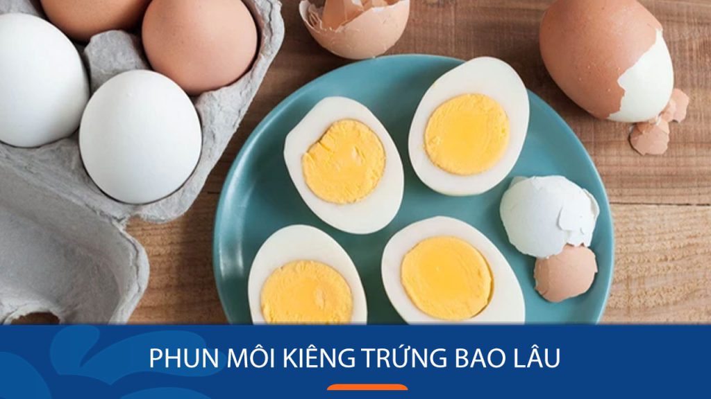 Phun Môi Kiêng Trứng Bao Lâu? cần lưu ý điều gì