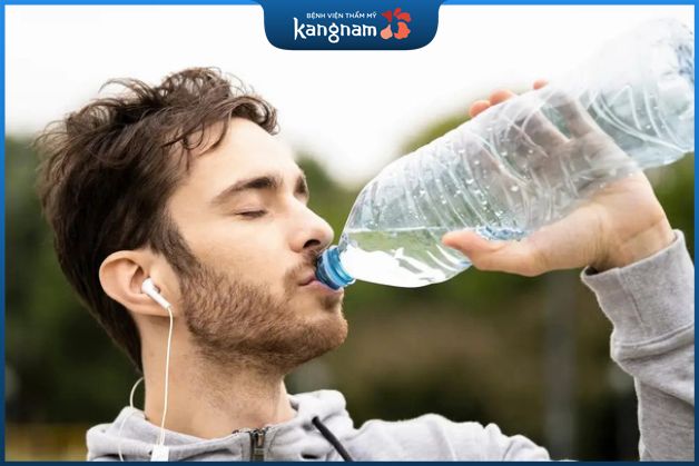 Uống đủ nước giúp giảm mỡ đùi hiệu quả