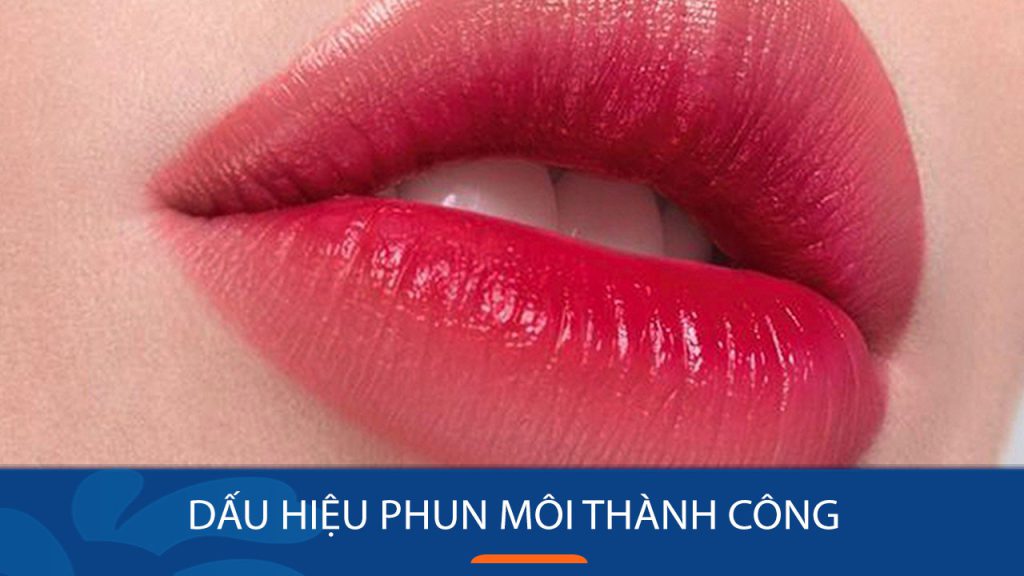 Dấu hiệu phun môi thành công dễ nhận biết nhất