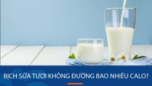 Bịch sữa tươi không đường bao nhiêu calo? đặc biệt lưu ý