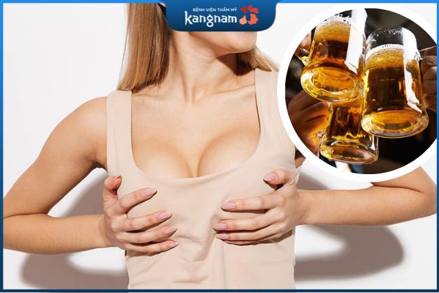 Sau khi nâng ngực, các bạn nữ cần kiêng những chất kích thích như bia rượu