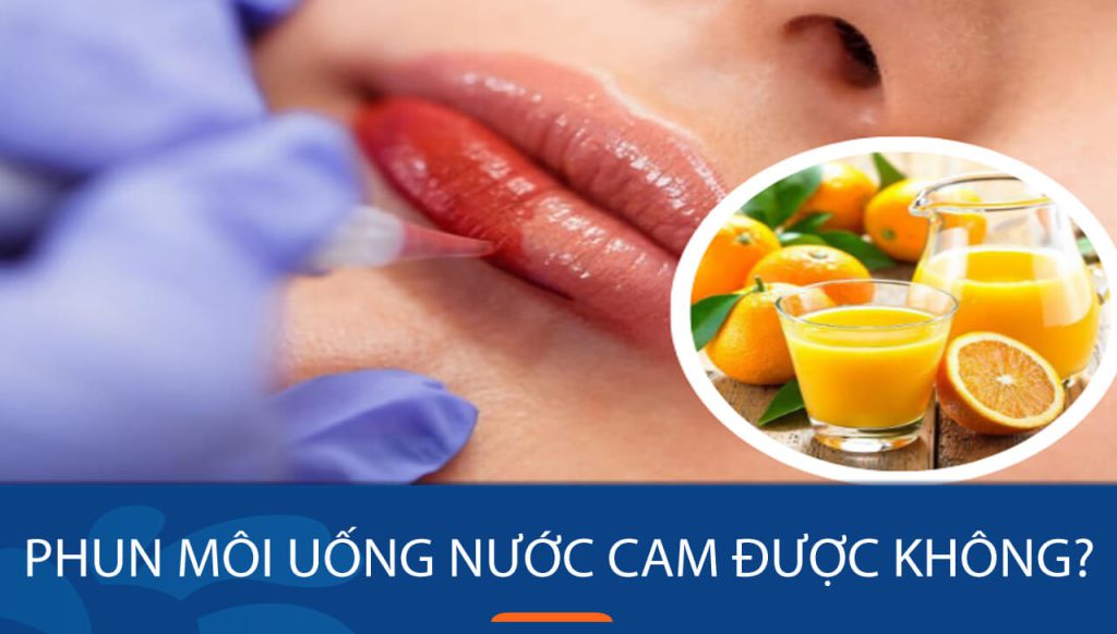 Phun môi uống nước cam được không? Yếu tố quyết định màu môi