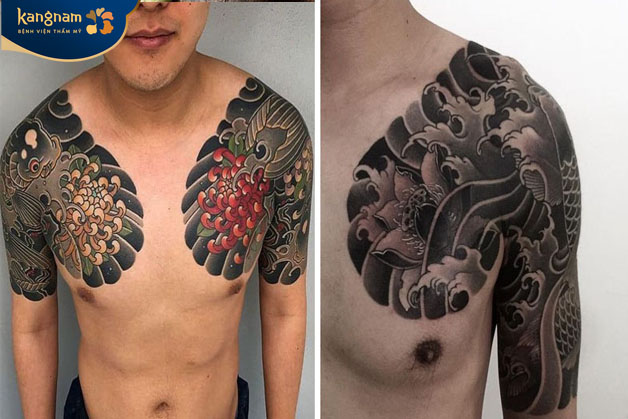 Tattoo style Nhật cổ táo bạo