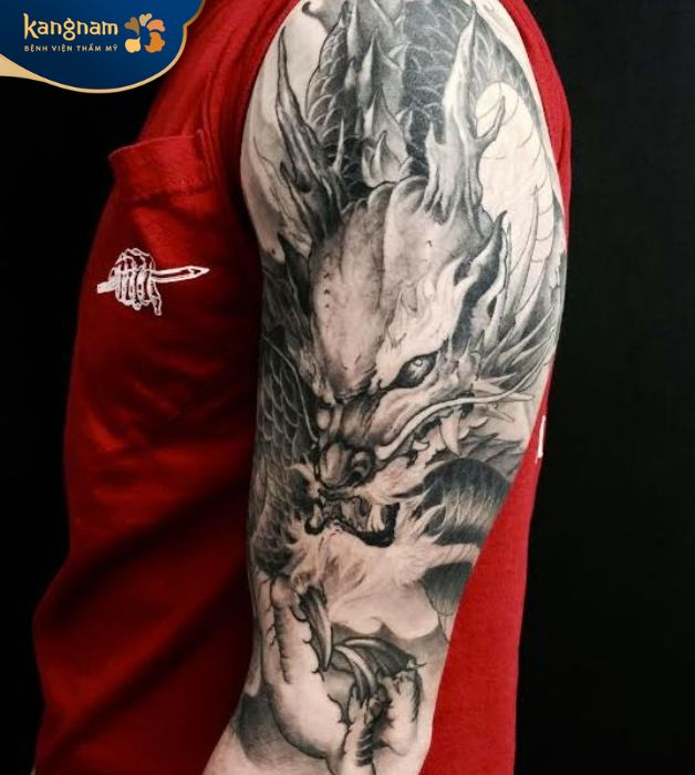 Xăm hình rồng trên bắp tay là một tattoo đặc biệt trên vị trí đắc địa
