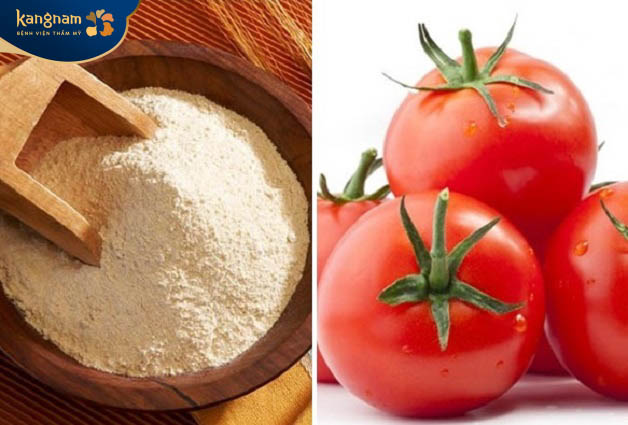 Kết hợp cà chua và bột cám gạo