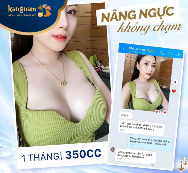 Feedback của khách hàng nâng ngực tại Kangnam Nguyễn Trãi