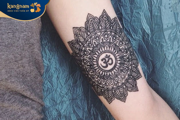 Thiết kế đơn giản, đặc trưng của tattoo Mandala