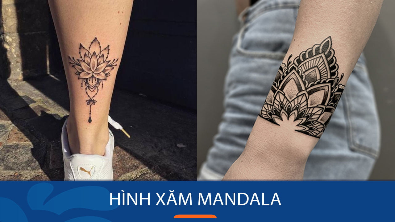 Ý nghĩa hình xăm hoa sen Mandala - TooArt - Tattoo and Piercing Salon