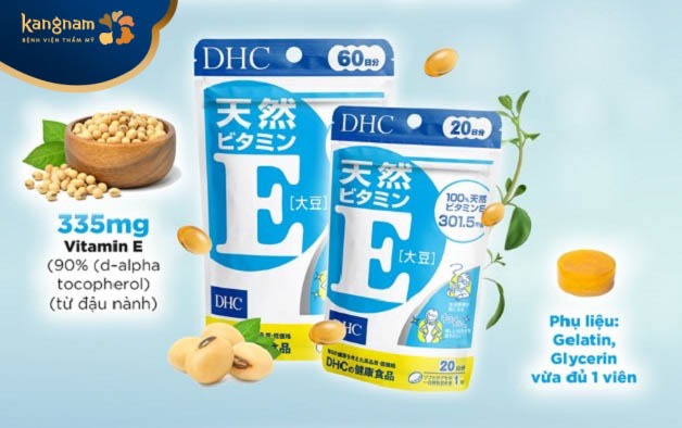 Loạn vitamin E nào tốt cho da mặt? - DHC Vitamin E Soybean