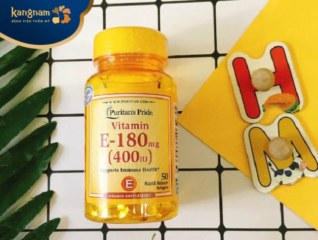 Vitamin E nào tốt cho da mặt? -Vitamin E 400 IU Puritan’s Pride