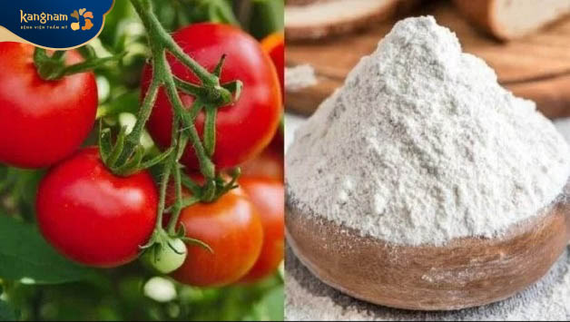 Kết hợp bột mì và cà chua