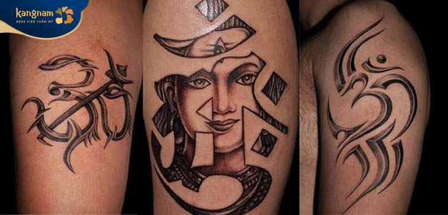 Mẫu tattooo chữ Om cho nam giới