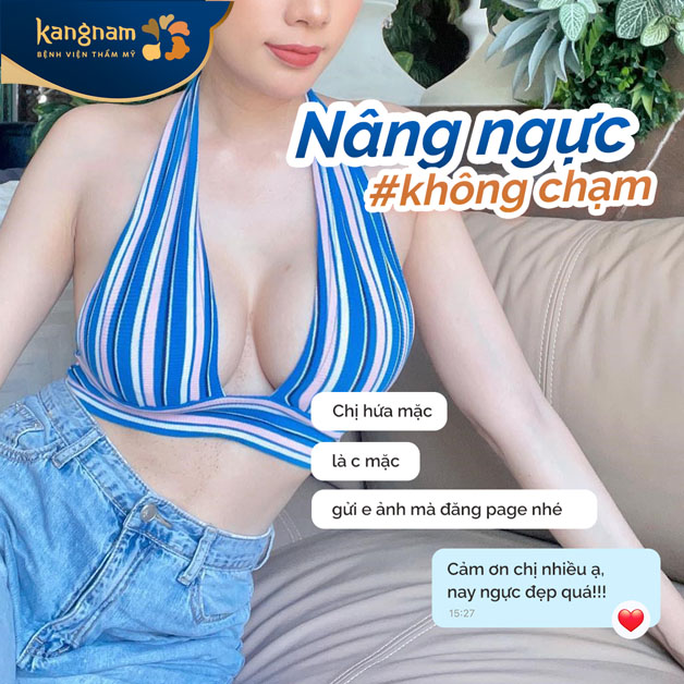 Khách hàng hài lòng với công nghệ nâng ngực tiên tiến tại Kangnam