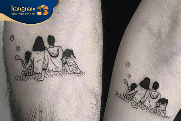 Tattoo cả gia đình cực kỳ ý nghĩa