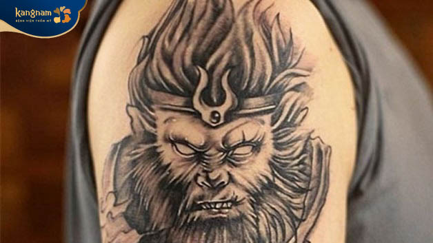 Tattoo con khỉ ngầu làm nổi bật cá tính và sự mới mẻ