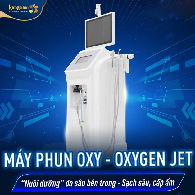 Máy phun oxy tươi – Oxygen jet: Nuôi dưỡng da và cung cấp độ ẩm, giúp trẻ hóa da toàn diện