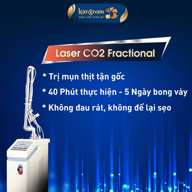 công nghệ Laser CO2 Fractional để hiệu quả trong việc trị mụn thịt và mụn cơm