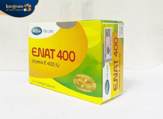 Vitamin E Enat giúp làm chậm quá trình lão hóa, tạo nên vẻ căng bóng, mềm mượt
