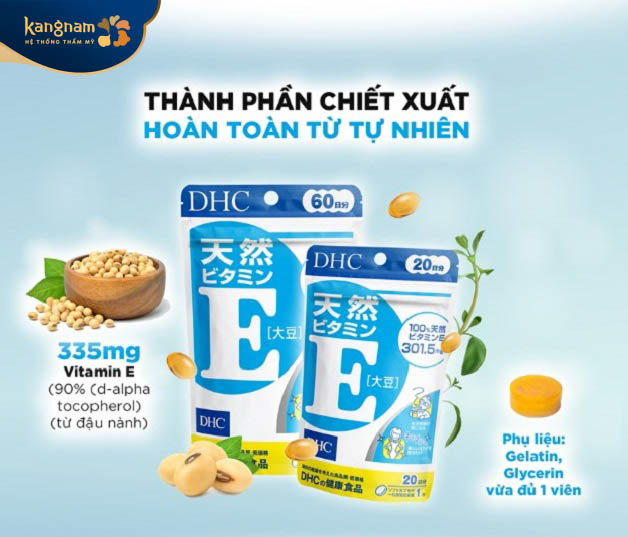 DHC Vitamin E Soybean là sản phẩm vitamin E chất lượng, mang lại hiệu quả cao