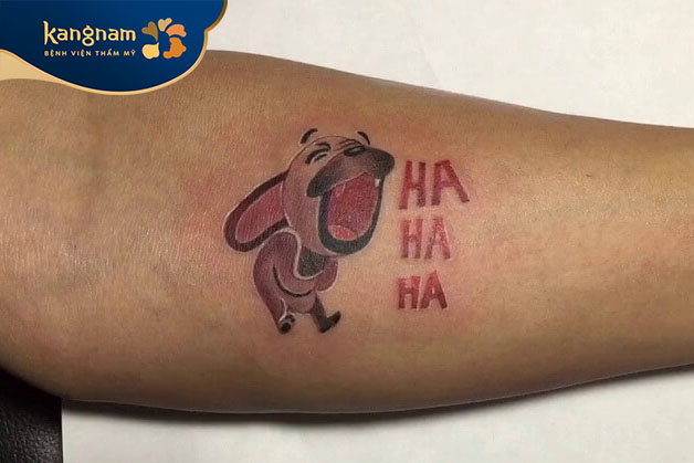 Tattoo meme chó haha