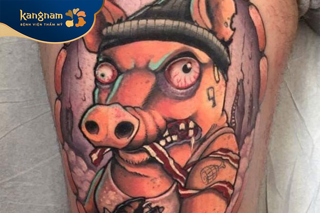 Tattoo lợn bép hung dữ