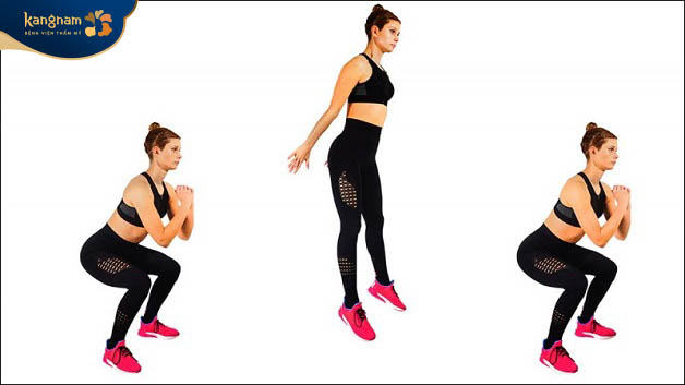 Nhảy Squat giúp đốt cháy calo hiệu quả