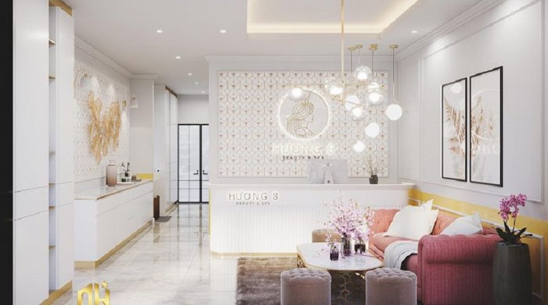Hương 8 - Beauty & Clinic có không gian sang trọng