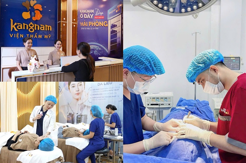 Khu vực tư vấn và phòng phẫu thuật tại Kangnam Hải Phòng
