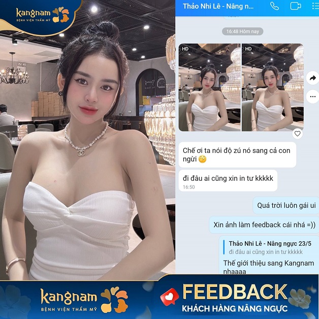 Khách hàng Thảo Nhi Lê feedback dáng ngực mới sexy, quyến rũ thay thế bầu ngực lép