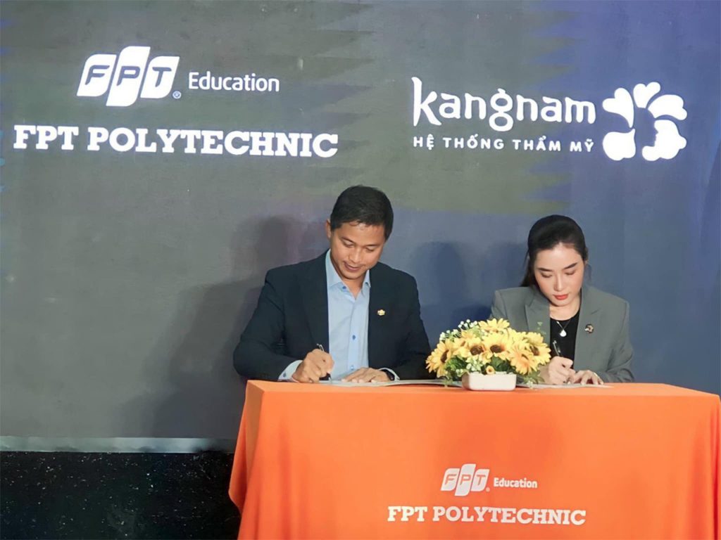 Lễ ký kết thỏa thuận hợp tác chiến lược Viện thẩm mỹ Kangnam Cần Thơ và FPT Polytechnic Cần Thơ